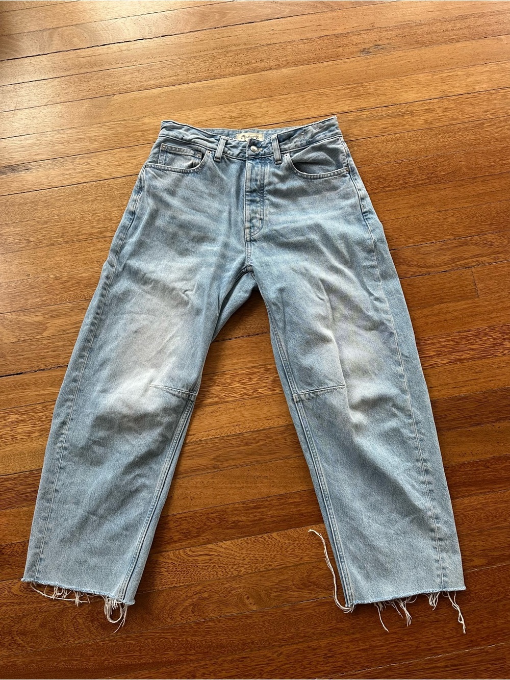 Madewell Women’s Curvy Darted Barrel Cropped Jeans Size 27